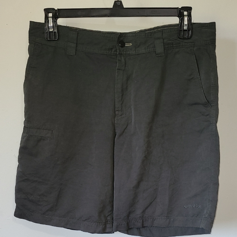 Orvis Men's Dark Charcoal Outdoor Hybrid Shorts